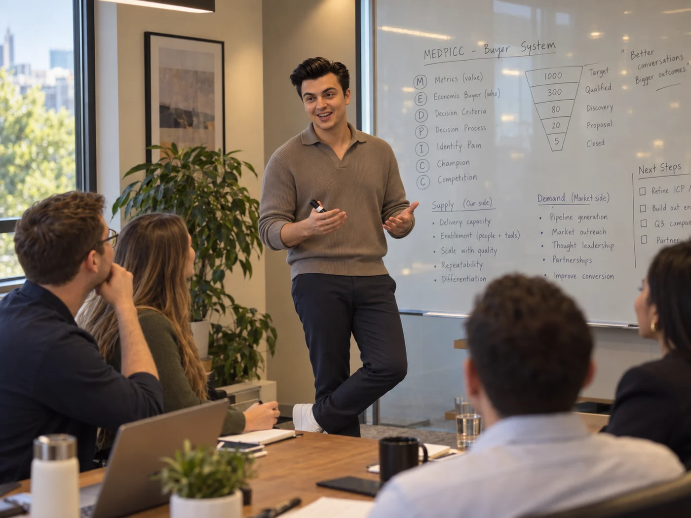An in-person training workshop with participants learning together